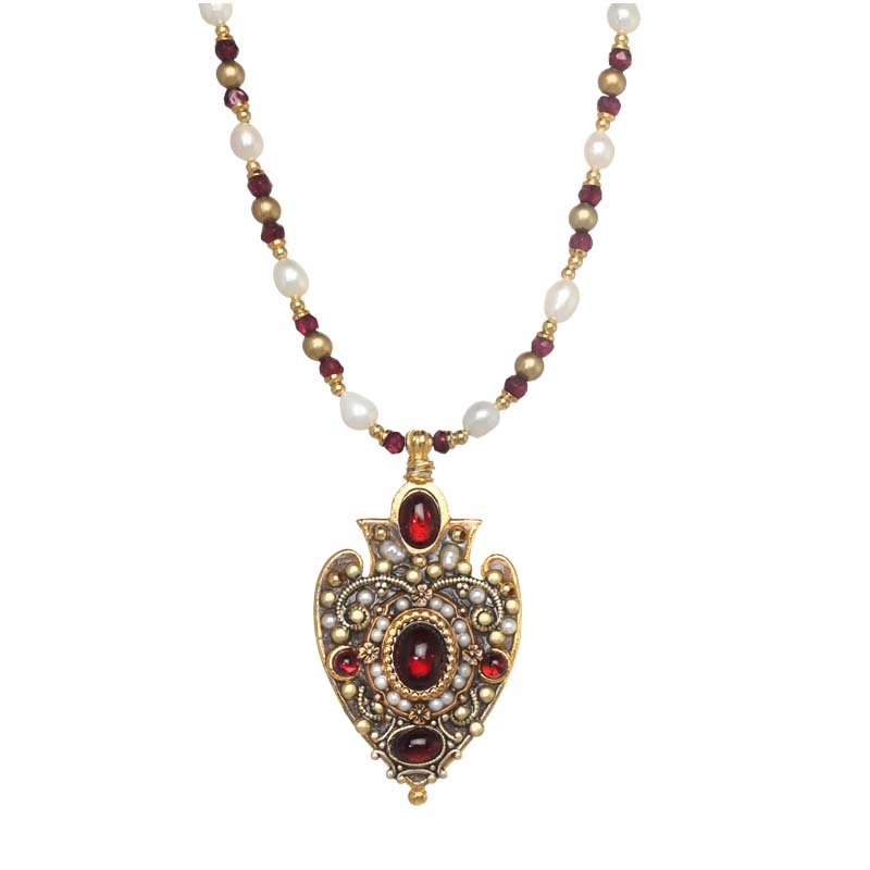 Victorian Spade Necklace