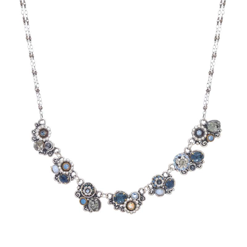 Blue Frost Garden Necklace