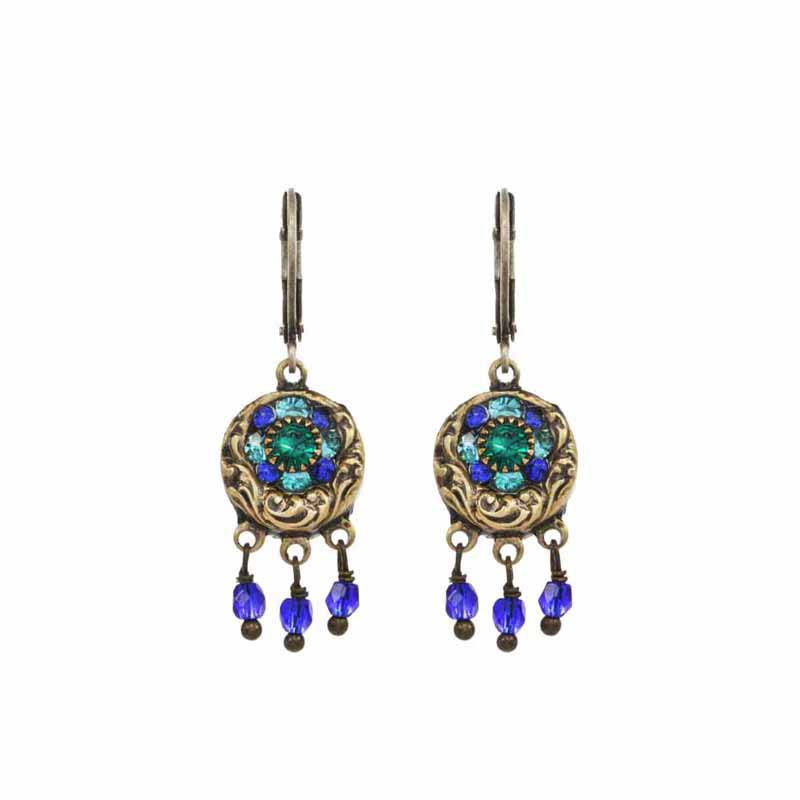 Peacock Chandelier Earrings