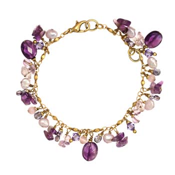 Violet Charm Bracelet