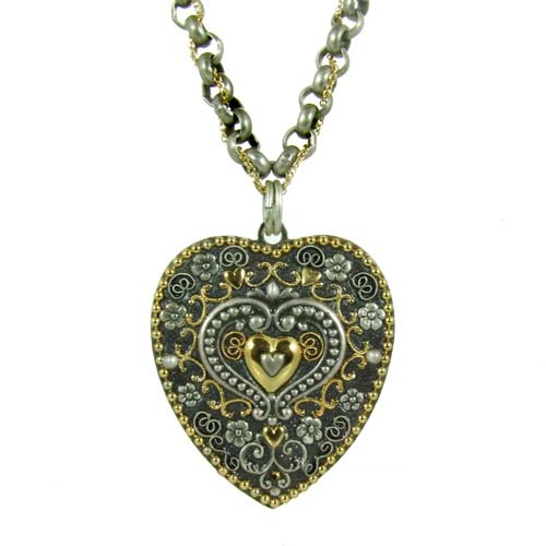 Metallika Large Heart Necklace