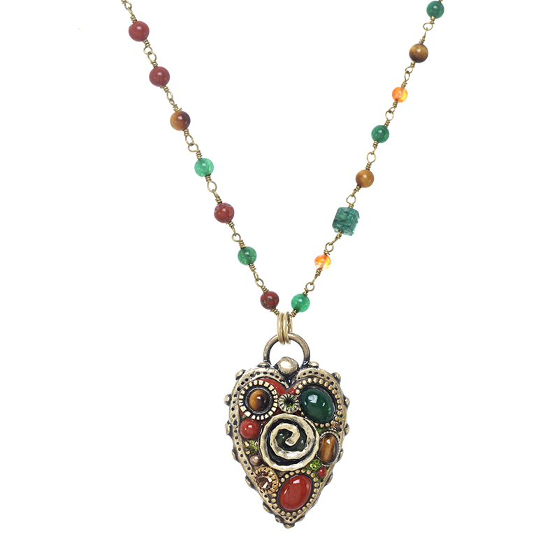 Evergreen Heart Necklace II