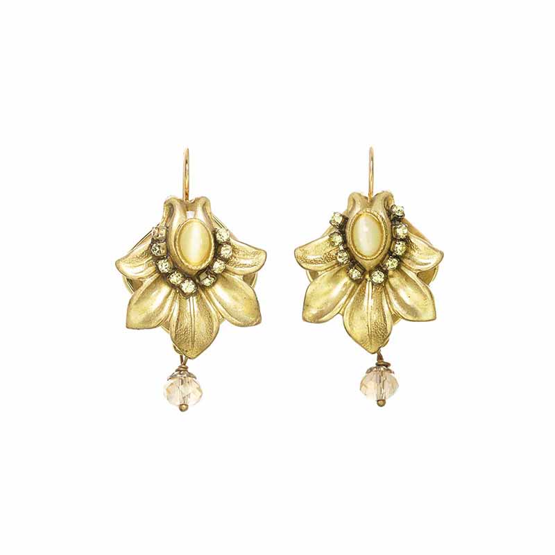 Yellow Lotus Earrings