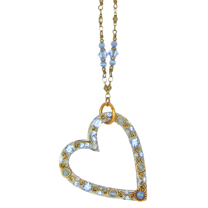 Bluebell Open Heart Necklace