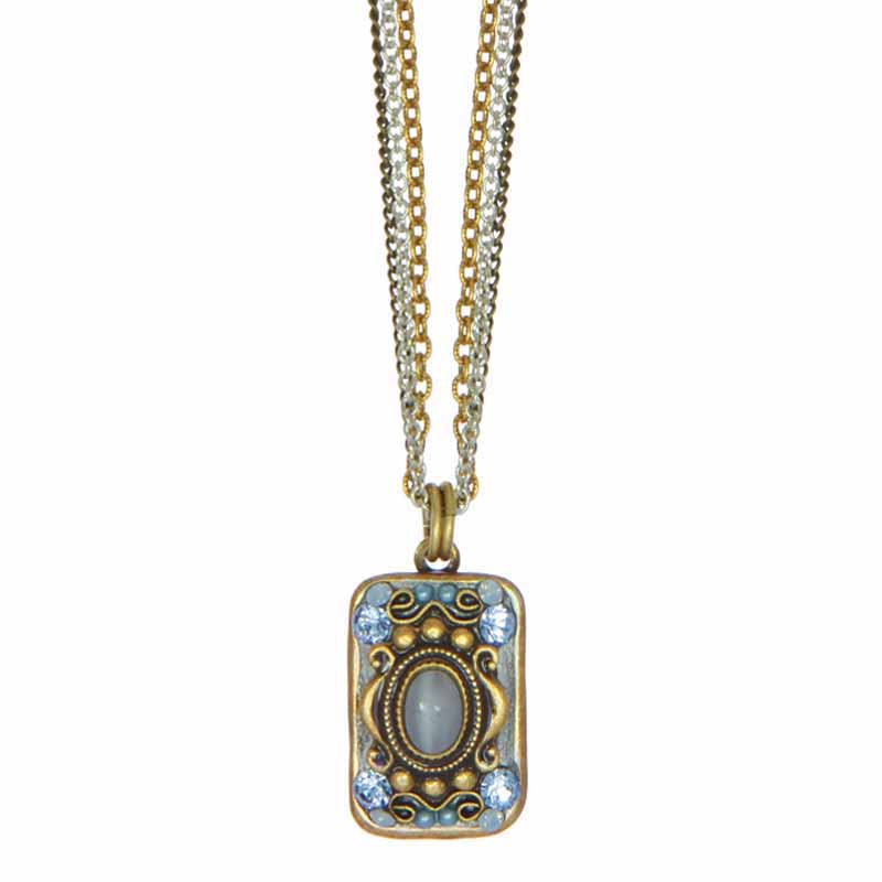 Bluebell Rectangle Necklace