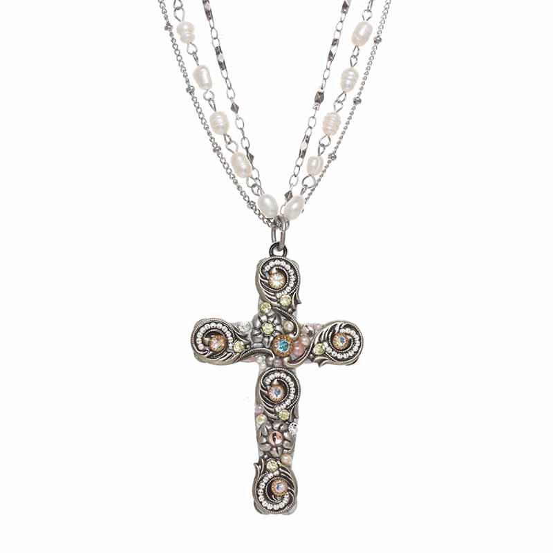 Silverlining Cross Necklace