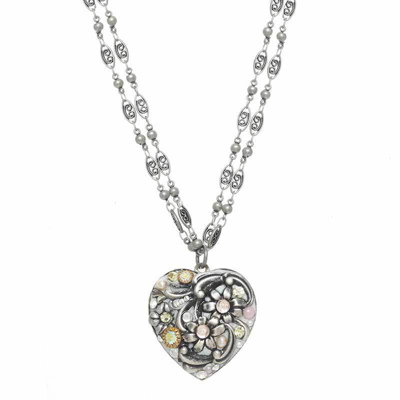 Silverlining Heart Necklace III