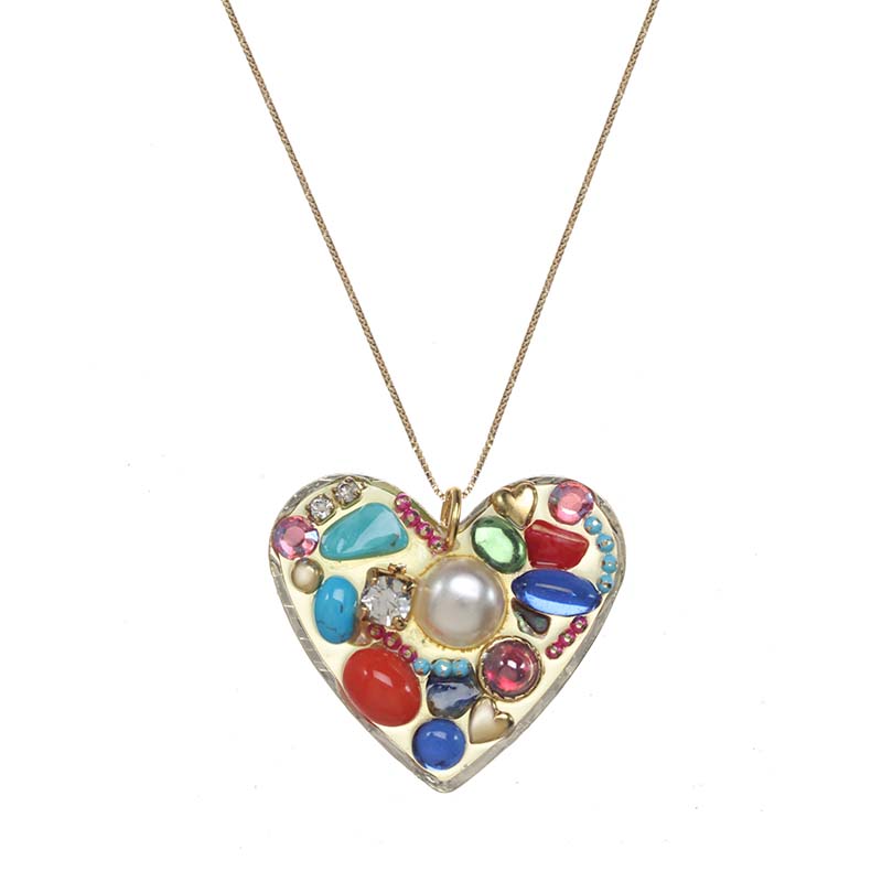 Treasure Mosaic Heart Necklace