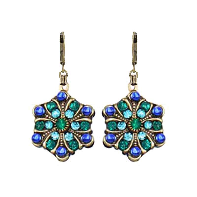 Peacock Star Earrings II