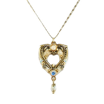 Riverstone Small Open Heart Necklace