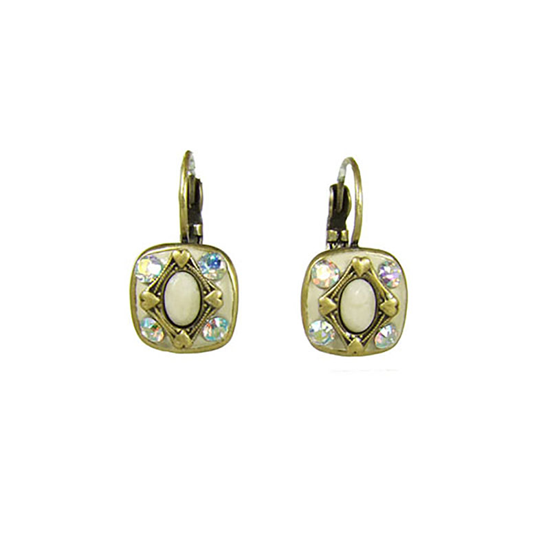 Riverstone Small Square Earrings