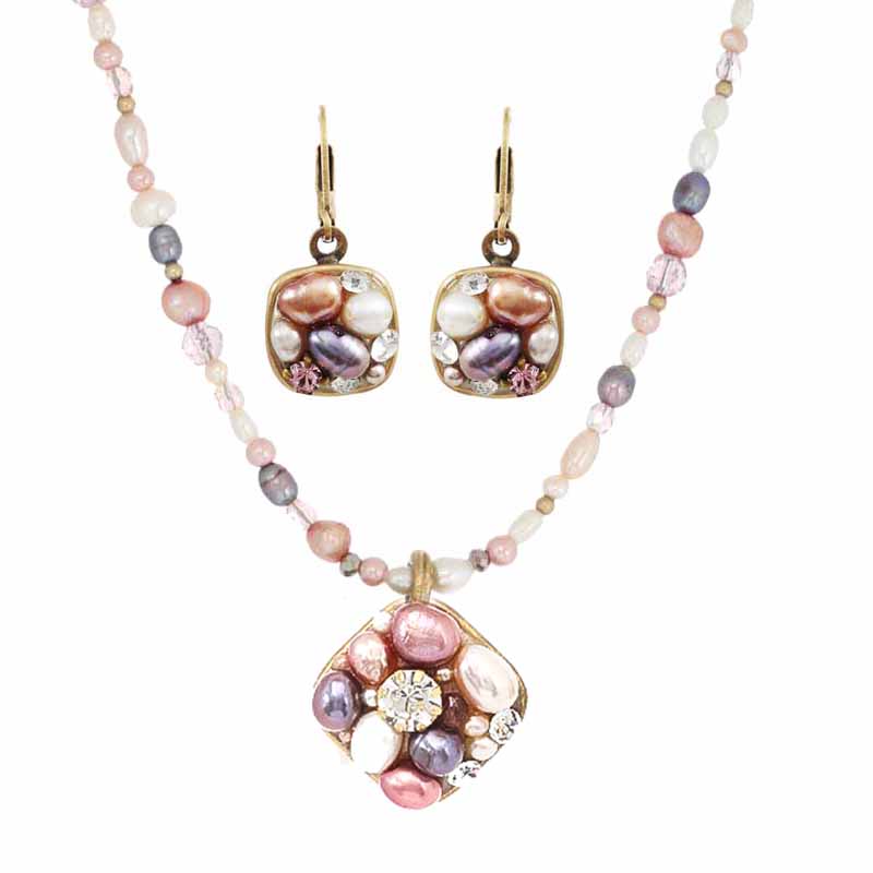 Constellation Diamond Necklace & Earrings Set